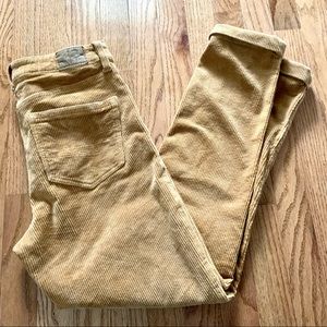 American Eagle High Waist Khaki Corduroy Pants